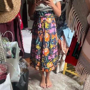 Anthropologie midi skirt